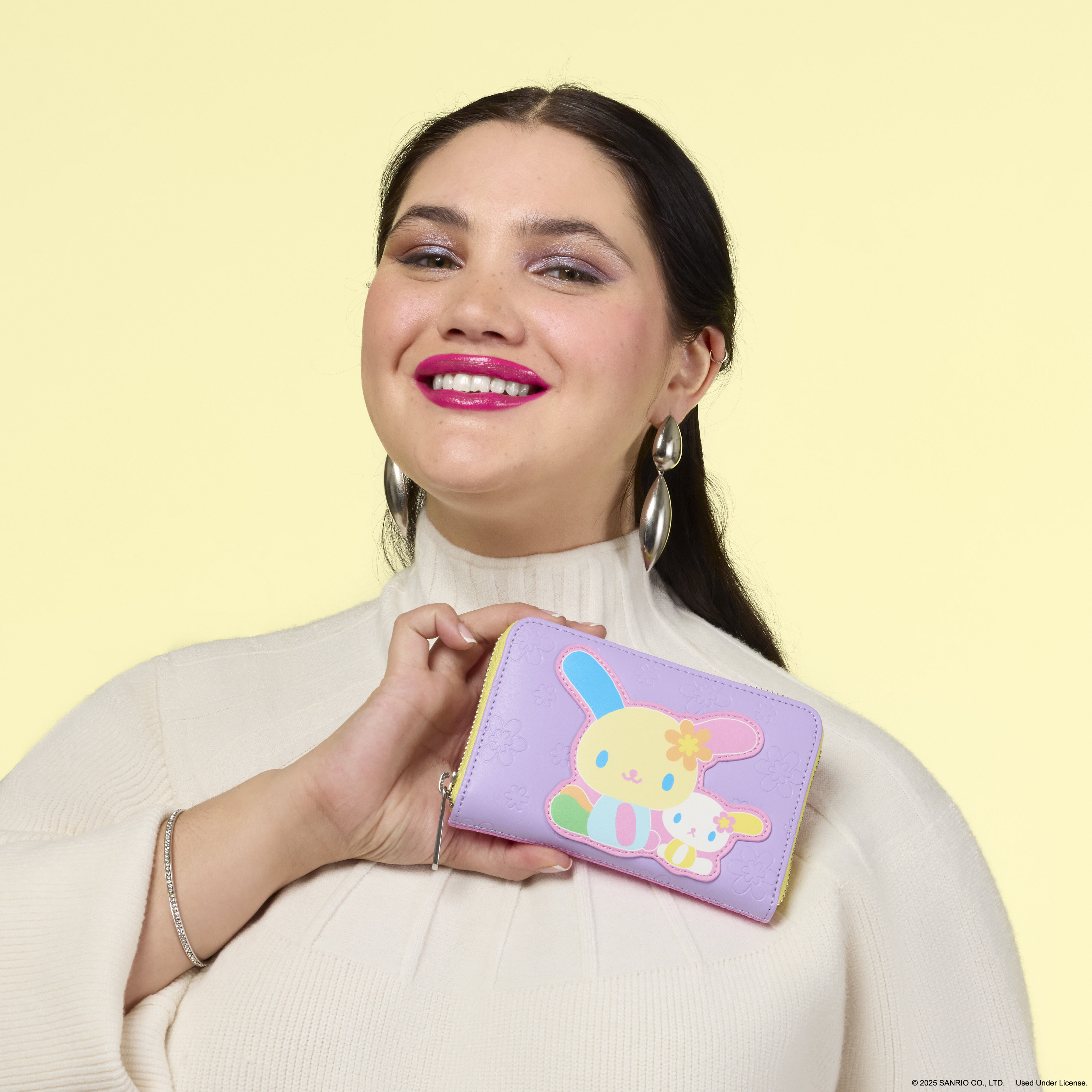 Sanrio Exclusive U*SA*HA*NA Color Block Zip Around Wallet | Loungefly